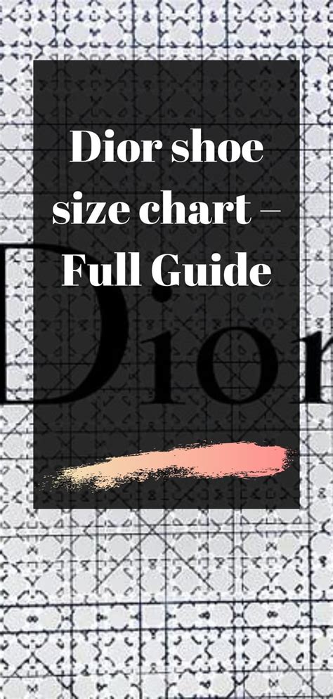 dior shoes color chart